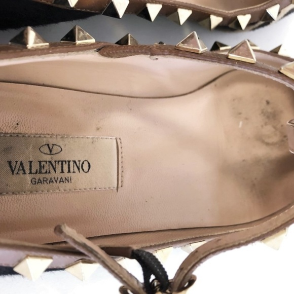 Valentino Rockstud Caged Ballet Flat Leopard 35,5 - Picture 7 of 8